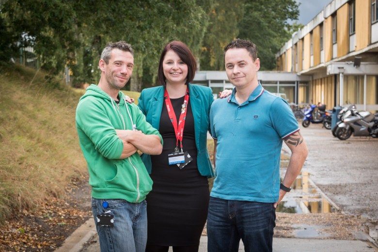 Mark Fletcher, Amy Haynes and Chris Butcher