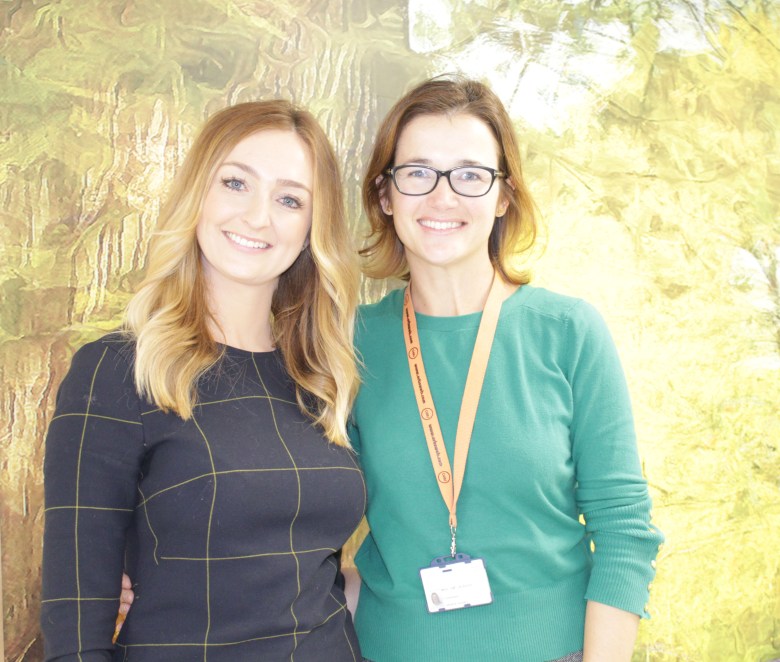 Katie Docherty with Amy Burger cropped