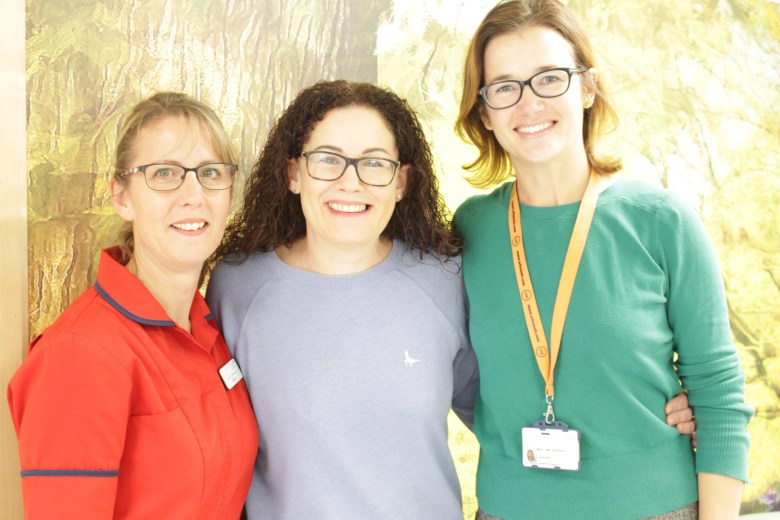 Lucy Drew with Elaine Rudd and Amy Burger