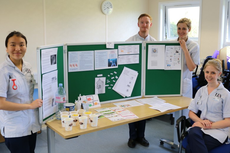 From left - Smriti Rai, John Seaward, Emilia Shuardson-Hipkin and Laura Towers
