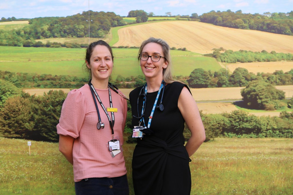 Dr Katie Honney, Clinical Director for Integrated Care of the Older Person and Clinical Lead for the appeal, and Rachel Burridge, Consultant Nurse for Frailty.