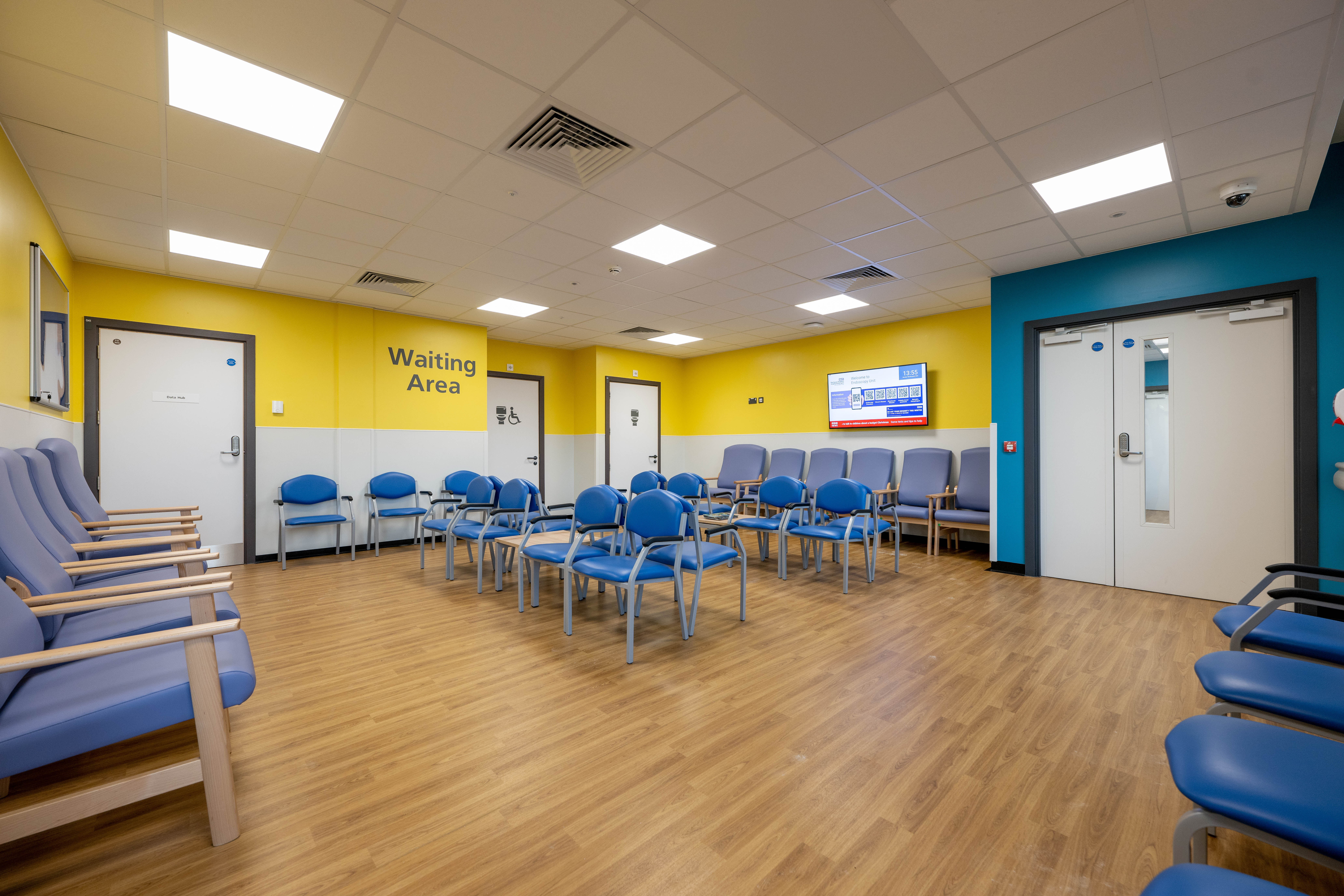 Image of waiting area in Endoscopy Unit