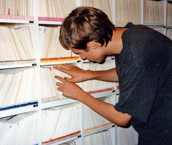 Image showing old record library at Hospital Radio Lynn.