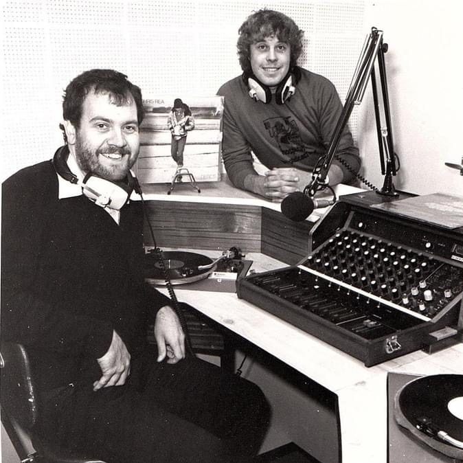 Picture taken c.1980 shortly after QEH opened. At the desk are two volunteers Steve Dack and Paul Bedford.