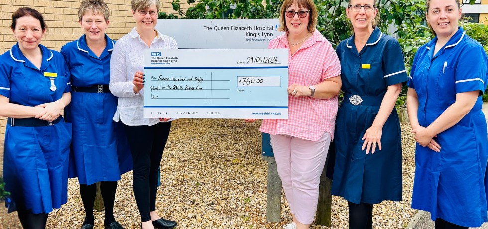 King’s Lynn Town Band has been using their musical talent to raise money for The Queen Elizabeth Hospital (QEH) Breast Care Unit as a thank you for the care one of their band members received.