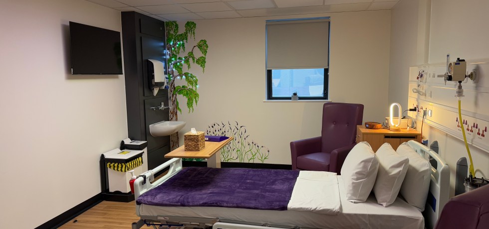 A picture of one of the Peddars Way (end of Life Unit) ward rooms