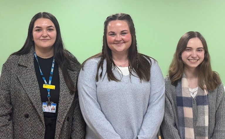 Kaci, Libby and Kelly -three of the founding members of The QEH Youth Council