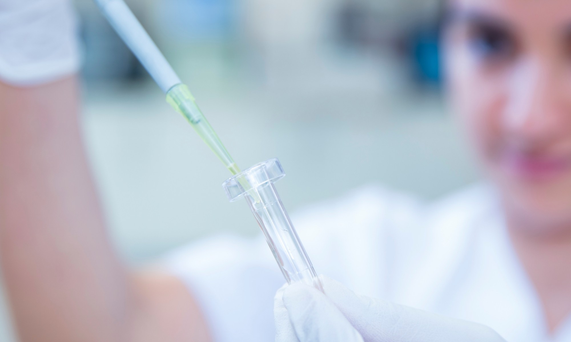 research picture of pipette and test tube